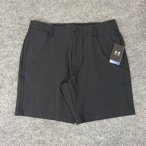 Under Armour Iso Chill Mens 36 9 Inch Inseam Black Golf Performance Shorts NWT